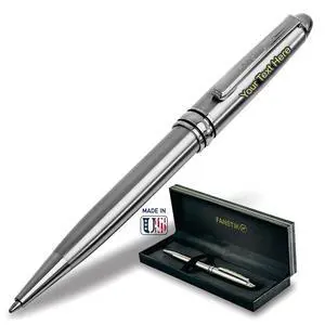 Customized BallPoint pen with name (MADE IN USA), stainless steel, Silver, luxury engraved pen personalized for men and for women. (BallPoint Silver) Customized BallPoint pen with name (MADE IN USA), stainless steel, Silver, luxury engraved pen personalized for men and for women. (BallPoint Silver)