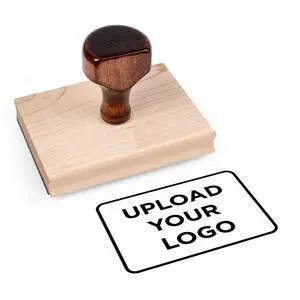 Personalized Rubber Hand Stamp, Wood Handle with Custom Logo | Multiple Size Options Available | Upload Your Own Logo (3"x4") Personalized Rubber Hand Stamp, Wood Handle with Custom Logo | Multiple Size Options Available | Upload Your Own Logo (3"x4")