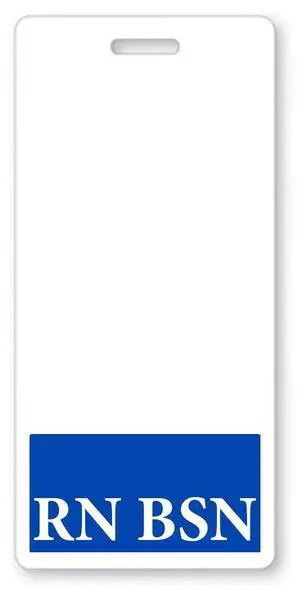 Bulk 25 Pack - RN BSN Badge Buddies - Vertical- Heavy Duty Spill Proof & Tear Resistant Card - 2 Sided- Quick Role Identifier Name Tag Buddy for BSN Registered Nurse - USA Printed (Blue) Bulk 25 Pack - RN BSN Badge Buddies - Vertical- Heavy Duty Spill Proof & Tear Resistant Card - 2 Sided- Quick Role Identifier Name Tag Buddy for BSN Registered Nurse - USA Printed (Blue)