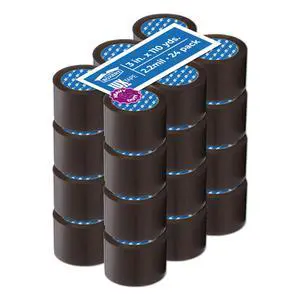 3" x 110 Yards Tan Packing Tape 24 Roll Carton Strong Industrial Grade Adhesive for Shipping, Moving & Packaging Heavy Duty 2.2 Mil Box Sealing Tape 3" x 110 Yards Tan Packing Tape 24 Roll Carton Strong Industrial Grade Adhesive for Shipping, Moving & Packaging Heavy Duty 2.2 Mil Box Sealing Tape