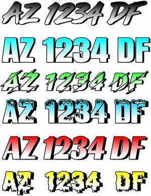 Boat Numbers and Letters Registration Stickers - 2 Pcs Boat Decals | Personalized Jet Ski Decals, Waterproof, Built for Outdoor Use, Boat Number and Letter Decals, Custom Fonts, Color and Sizes Boat Numbers and Letters Registration Stickers - 2 Pcs Boat Decals | Personalized Jet Ski Decals, Waterproof, Built for Outdoor Use, Boat Number and Letter Decals, Custom Fonts, Color and Sizes