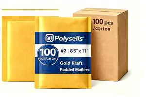 #2 8.5x11 Kraft Bubble Mailers 100 Pack, Bulk Padded Envelopes for Clothing & Apparel Shipping #2 8.5x11 Kraft Bubble Mailers 100 Pack, Bulk Padded Envelopes for Clothing & Apparel Shipping