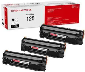 3 Pack 125 3484B001AA Black Toner Cartridge: Compatible CRG 125 3484B001AA Replacement for Canon ImageCLASS LBP6030w ImageCLASS LBP6000 ImageCLASS MF3010 Printer 3 Pack 125 3484B001AA Black Toner Cartridge: Compatible CRG 125 3484B001AA Replacement for Canon ImageCLASS LBP6030w ImageCLASS LBP6000 ImageCLASS MF3010 Printer