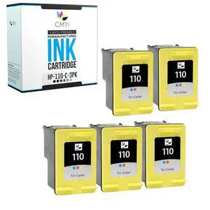 110 Color Replacement Ink Cartridge for HP PhotoSmart A310, A311, A314, A316, A320, A430, A432, A433, A434, A436, A440, A441, A442, A444, A445, A446, A447, A448, A510, A512 Printer (5 Tricolor) 110 Color Replacement Ink Cartridge for HP PhotoSmart A310, A311, A314, A316, A320, A430, A432, A433, A434, A436, A440, A441, A442, A444, A445, A446, A447, A448, A510, A512 Printer (5 Tricolor)