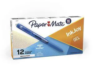InkJoy Gel Pens, Medium Point, Pure Blue, 12 Count InkJoy Gel Pens, Medium Point, Pure Blue, 12 Count