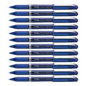 ENER-GEL NV Liquid Gel Pen, 0.5mm, Fine Line Capped, Needle Tip, Blue Ink, Box of 12 (BLN25-C) ENER-GEL NV Liquid Gel Pen, 0.5mm, Fine Line Capped, Needle Tip, Blue Ink, Box of 12 (BLN25-C)