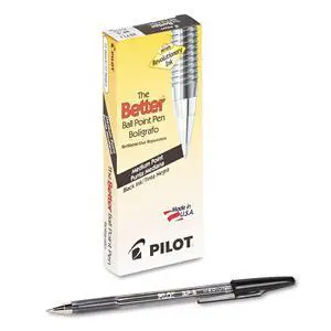 The Better Ball Point Pen Refillable Ballpoint, Black Ink, 12-Pack | Reliable writing instrument built for everyday school and office use The Better Ball Point Pen Refillable Ballpoint, Black Ink, 12-Pack | Reliable writing instrument built for everyday school and office use