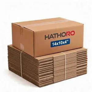 Flat Shipping Boxes 14"L x 10"W x 4"H (25-Pack) | Corrugated Cardboard Single-Wall Kraft Boxes for Moving, Packing and Storage for flat items Flat Shipping Boxes 14"L x 10"W x 4"H (25-Pack) | Corrugated Cardboard Single-Wall Kraft Boxes for Moving, Packing and Storage for flat items