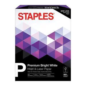 Multipurpose Paper, 8.5x11 Inch, 24 lb., 98 Bright, 500/Rm | Smooth finish for sharp prints in inkjet, laser, and copier machines Multipurpose Paper, 8.5x11 Inch, 24 lb., 98 Bright, 500/Rm | Smooth finish for sharp prints in inkjet, laser, and copier machines