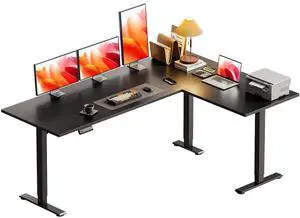 63 Inch L Shaped Electric Standing Desk, Home Office, Black | Reversible Corner Desk with Height Adjustment, Ergonomic Sit Stand Table for Home Office, Computer Workstation 63 Inch L Shaped Electric Standing Desk, Home Office, Black | Reversible Corner Desk with Height Adjustment, Ergonomic Sit Stand Table for Home Office, Computer Workstation