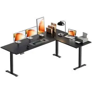 71 Inch Reversible L Shaped Electric Standing Desk, Black | Large Corner Height Adjustable Stand Up Desk, 3 Memory Presets, Sit Stand Table, Reinforced Frame for Home Office Workstation 71 Inch Reversible L Shaped Electric Standing Desk, Black | Large Corner Height Adjustable Stand Up Desk, 3 Memory Presets, Sit Stand Table, Reinforced Frame for Home Office Workstation