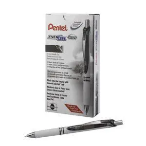 EnerGel Pearl RTX Retractable Liquid Gel Pen, (0.7mm), Medium Line, Needle Tip, Black Ink, 12 pack (BLN77PW-A) EnerGel Pearl RTX Retractable Liquid Gel Pen, (0.7mm), Medium Line, Needle Tip, Black Ink, 12 pack (BLN77PW-A)