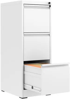 3 Drawer File Cabinet with Lock,Metal File Cabinet for Home Office | White Vertical Filing Cabinets Heavy Duty Office Storage Cabinets for Letter/Legal/A4/F4 Size File, Assembly Required 3 Drawer File Cabinet with Lock,Metal File Cabinet for Home Office | White Vertical Filing Cabinets Heavy Duty Office Storage Cabinets for Letter/Legal/A4/F4 Size File, Assembly Required