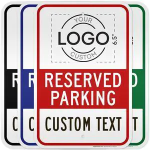 Custom No Parking Sign, Custom Reserved Parking Signs for Business, 12x18 Inches, 3M EGP Reflective, Rust Free.063 Aluminum, Fade Resistant, Made in USA by (Post Holes) Custom No Parking Sign, Custom Reserved Parking Signs for Business, 12x18 Inches, 3M EGP Reflective, Rust Free.063 Aluminum, Fade Resistant, Made in USA by (Post Holes)