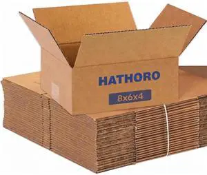 8x6x4 Inches (25-Pack) Small Flat Shipping Boxes | Corrugated Cardboard Single-Wall Kraft Boxes for Moving, Packing and Storage of Smaller & Flat Items 8x6x4 Inches (25-Pack) Small Flat Shipping Boxes | Corrugated Cardboard Single-Wall Kraft Boxes for Moving, Packing and Storage of Smaller & Flat Items