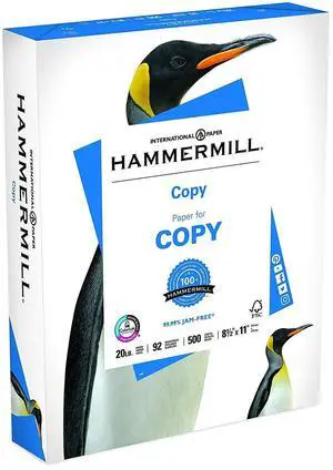 Printer Paper, 20 lb Copy Paper, 8.5 x 11-1 Ream (500 Sheets) - 92 Bright, Made in the USA Printer Paper, 20 lb Copy Paper, 8.5 x 11-1 Ream (500 Sheets) - 92 Bright, Made in the USA