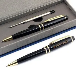 Free Engraving - Personalized Roller Ballpen, Ballpoint pen, Refillable Pens, Retractable Medium Refill Pen Black Ink, Custom Gifts for Men, Women, Classy Gift Box Free Engraving - Personalized Roller Ballpen, Ballpoint pen, Refillable Pens, Retractable Medium Refill Pen Black Ink, Custom Gifts for Men, Women, Classy Gift Box