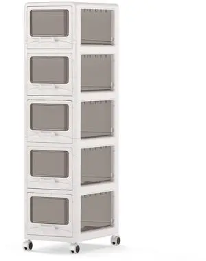 5-Tier Rolling Storage Cart, Utility Cart with 5 Drawers & Lockable Wheels for School Art Craft Supplies, Plastic Organizer and Storage for Kitchen, Bedroom and Home Office 5-Tier Rolling Storage Cart, Utility Cart with 5 Drawers & Lockable Wheels for School Art Craft Supplies, Plastic Organizer and Storage for Kitchen, Bedroom and Home Office