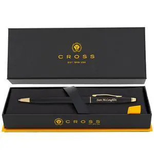 Cross Classic Century Personalized Ballpoint Pen in Black with Gold Trim | Engraved Pen for Executives, Graduation, Retirement, Career Advancement Cross Classic Century Personalized Ballpoint Pen in Black with Gold Trim | Engraved Pen for Executives, Graduation, Retirement, Career Advancement