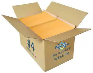 Kraft Bubble Mailers 9.5x14.5, Self Seal Padded Envelopes #4, 100 Pack | Fits Books & Magazines,No Tape Needed,Cushioned Protection,Tear-Resistant Yellow Kraft,Bulk Pack for Small Business Kraft Bubble Mailers 9.5x14.5, Self Seal Padded Envelopes #4, 100 Pack | Fits Books & Magazines,No Tape Needed,Cushioned Protection,Tear-Resistant Yellow Kraft,Bulk Pack for Small Business