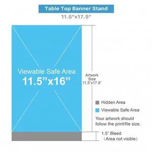 Tabletop Retractable Banner, Silver Aluminum Stand, 8.5 x 11, Customizable Print, Custom Mini Retractable Banner (Silver (hardware), 8.5 x 11) Tabletop Retractable Banner, Silver Aluminum Stand, 8.5 x 11, Customizable Print, Custom Mini Retractable Banner (Silver (hardware), 8.5 x 11)