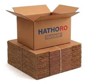 15"L x 12"W x 10"H Medium Shipping Boxes (25-Pack) | Kraft Corrugated Cardboard Boxes for Packing, Moving and Storage, Multi-Purpose 15"L x 12"W x 10"H Medium Shipping Boxes (25-Pack) | Kraft Corrugated Cardboard Boxes for Packing, Moving and Storage, Multi-Purpose
