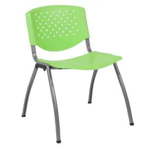 HERCULES Series 880 lb. Capacity Green Plastic Stack Chair with Titanium Gray Powder Coated Frame | Powder Coated, 880 LBS. Weight Capacity HERCULES Series 880 lb. Capacity Green Plastic Stack Chair with Titanium Gray Powder Coated Frame | Powder Coated, 880 LBS. Weight Capacity