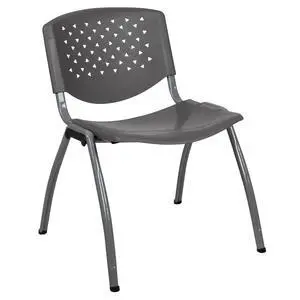 Hercules Plastic Stack Chair, Gray | Powder Coated, 880 LBS. Weight Capacity Hercules Plastic Stack Chair, Gray | Powder Coated, 880 LBS. Weight Capacity