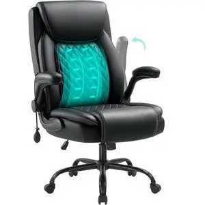 Office Chair with Lumbar Support,Comfy Desk Chair with Flip Arm | Ergonomic High Back Computer Chair with Pocker Spring Cushion, Executive Office Chair,Class 4 Gas Lift,Metal Base Office Chair with Lumbar Support,Comfy Desk Chair with Flip Arm | Ergonomic High Back Computer Chair with Pocker Spring Cushion, Executive Office Chair,Class 4 Gas Lift,Metal Base