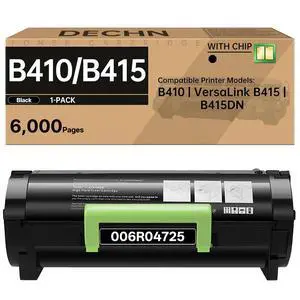 B410 B415 Black Toner Cartridge Compatible with Xerox B410 VersaLink B415 B415DN Printer/006R04725 Toner with Chip B410 B415 Black Toner Cartridge Compatible with Xerox B410 VersaLink B415 B415DN Printer/006R04725 Toner with Chip