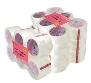 3 Inch Clear Packing Tape, 24 Rolls x 110 Yards Long Bulk Pack | Extra Wide, Heavy Duty, Strong Adhesive, For Moving, Mailing & Office Use 3 Inch Clear Packing Tape, 24 Rolls x 110 Yards Long Bulk Pack | Extra Wide, Heavy Duty, Strong Adhesive, For Moving, Mailing & Office Use