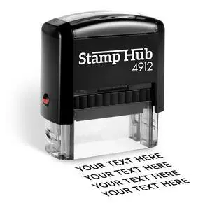 Self-Inking Custom Stamp - Up to 3 Lines Return Address (Medium) | Compact Space-Saving Design, Crisp & Consistent Impressions, Thousands of Clear Stampings, Built-In Self-Inking Mechanism Self-Inking Custom Stamp - Up to 3 Lines Return Address (Medium) | Compact Space-Saving Design, Crisp & Consistent Impressions, Thousands of Clear Stampings, Built-In Self-Inking Mechanism
