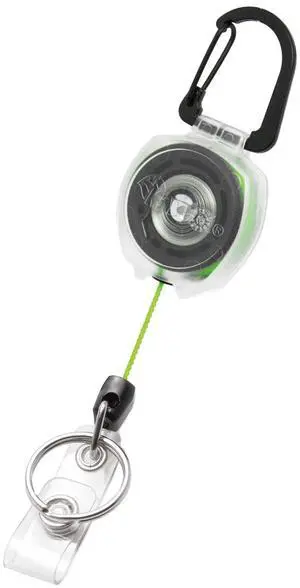 Clear Sidekick Retractable Carabiner Keychain with Color Cord & Badge Strap Holds Up to 5 Keys (Green) Clear Sidekick Retractable Carabiner Keychain with Color Cord & Badge Strap Holds Up to 5 Keys (Green)