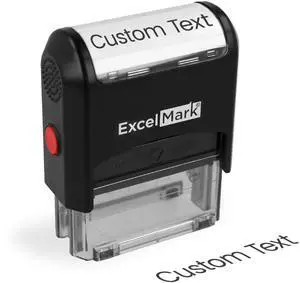 Custom One Line Stamp - Name Stamps Self Inking Personalized (Medium) Custom One Line Stamp - Name Stamps Self Inking Personalized (Medium)