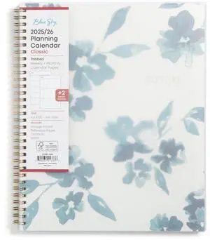 2025-2026 Weekly & Monthly Academic Planner, 8.5"x11", Bakah Blue | July 2025 - June 2026, Flexible Cover, Wirebound, Storage Pocket, Academic Year 2025-2026 Weekly & Monthly Academic Planner, 8.5"x11", Bakah Blue | July 2025 - June 2026, Flexible Cover, Wirebound, Storage Pocket, Academic Year