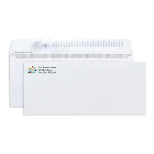 500#10 Custom Printed Windowless Security Envelopes Self Seal, Peel and Seal, Security Tinted, With Artwork or Logo, Dimensions - 4-1/8 Inch x 9 ½ Inch - Envelopes Letter Size for Mailing 500#10 Custom Printed Windowless Security Envelopes Self Seal, Peel and Seal, Security Tinted, With Artwork or Logo, Dimensions - 4-1/8 Inch x 9 ½ Inch - Envelopes Letter Size for Mailing