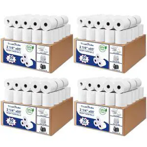 (200 Rolls) Premium 2 1/4 x 85 Thermal Paper Rolls - BPA Free Credit Card Receipt Paper for POS, ATM & Restaurant Printers (200 Rolls) Premium 2 1/4 x 85 Thermal Paper Rolls - BPA Free Credit Card Receipt Paper for POS, ATM & Restaurant Printers