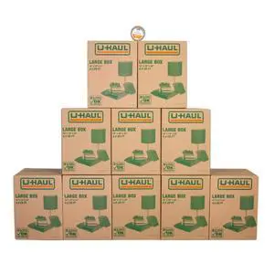 Large Moving Boxes - Pack of 10 Boxes - 18 x 18 x 24- Bonus Roll of Tape Included Large Moving Boxes - Pack of 10 Boxes - 18 x 18 x 24- Bonus Roll of Tape Included