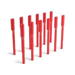 Ballpoint Pens with Grip, Medium 1.0mm, Red Ink, 36-Pack | Comfortable writing pens for everyday office and classroom use Ballpoint Pens with Grip, Medium 1.0mm, Red Ink, 36-Pack | Comfortable writing pens for everyday office and classroom use