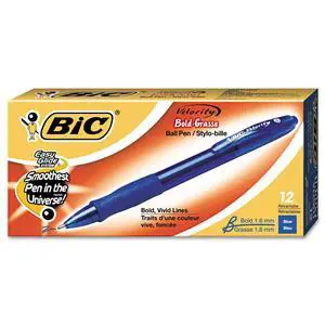 VLGB11BE Velocity Retractable Ballpoint Pen, Blue Ink, 1.6mm, Bold, Dozen VLGB11BE Velocity Retractable Ballpoint Pen, Blue Ink, 1.6mm, Bold, Dozen