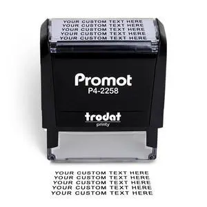 Self Inking Stamp- Up to 5-Line Personalized Rubber Stamp (Large) | Consistent Impressions, Thousands of Clear Stampings, One-Hand Operation, Built-In Self-Inking Mechanism, Replaceable Ink Pad Self Inking Stamp- Up to 5-Line Personalized Rubber Stamp (Large) | Consistent Impressions, Thousands of Clear Stampings, One-Hand Operation, Built-In Self-Inking Mechanism, Replaceable Ink Pad