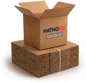 Small Shipping Boxes 12"L x 12"W x 12"H, 25-Pack | Kraft Corrugated Cardboard Boxes for Packing, Moving and Storage, Multi-Purpose Small Shipping Boxes 12"L x 12"W x 12"H, 25-Pack | Kraft Corrugated Cardboard Boxes for Packing, Moving and Storage, Multi-Purpose