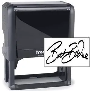 Trodat 4926 Signature Stamp - Custom Text Stamp - Choose from Many Fonts & 15 Ink Colors! Trodat 4926 Signature Stamp - Custom Text Stamp - Choose from Many Fonts & 15 Ink Colors!