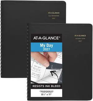 2027 Appointment Book Planner, Daily Group Planner, 8.5" x 11", Eight Person, Two-Volume Set Jan-Jun & Jul-Dec, Black (7021205-27) 2027 Appointment Book Planner, Daily Group Planner, 8.5" x 11", Eight Person, Two-Volume Set Jan-Jun & Jul-Dec, Black (7021205-27)