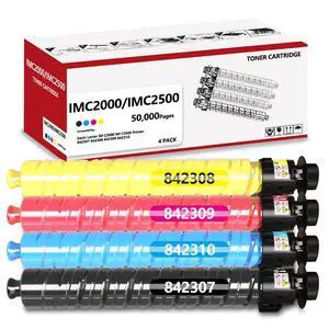 High Yield IM C2000 IM C2500 Toner Cartridge Compatible with Savin Lanier IMC2000 IMC2500 IM C2000 IM C2500 Printer Replacement for 842307 842308 842309 842310 Black Cyan Magenta Yellow High Yield IM C2000 IM C2500 Toner Cartridge Compatible with Savin Lanier IMC2000 IMC2500 IM C2000 IM C2500 Printer Replacement for 842307 842308 842309 842310 Black Cyan Magenta Yellow