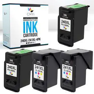 240XL 241XL Replacement Combo Pack Ink Cartridge for Canon PIXMA MX439, MX452, MX459, MX470, MX472, MX479, MX512, MX522, MX532, TS5120, MG2120, MG2140, MG2220, MG3120, MG3122 (2 Black, 2 Color) 240XL 241XL Replacement Combo Pack Ink Cartridge for Canon PIXMA MX439, MX452, MX459, MX470, MX472, MX479, MX512, MX522, MX532, TS5120, MG2120, MG2140, MG2220, MG3120, MG3122 (2 Black, 2 Color)