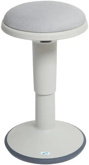 Sitwell Wobble Stool with Cushion, Adjustable Height, Active Seating, Light Grey Sitwell Wobble Stool with Cushion, Adjustable Height, Active Seating, Light Grey