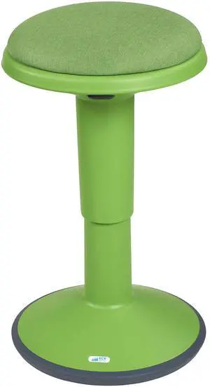Sitwell Wobble Stool with Cushion, Adjustable Height, Active Seating, Grassy Green Sitwell Wobble Stool with Cushion, Adjustable Height, Active Seating, Grassy Green