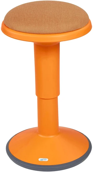 Sitwell Wobble Stool with Cushion, Adjustable Height, Active Seating, Orange Sitwell Wobble Stool with Cushion, Adjustable Height, Active Seating, Orange