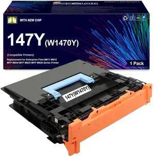 Remanufactured W1470Y 147Y Toner Cartridge with New Chip High Capacity | 42,200 pages 147Y W1470Y Black Toner Cartridge Compatible with Flow M611 M612 MFP M634 MFP M635 MFP M636 Series Printer Remanufactured W1470Y 147Y Toner Cartridge with New Chip High Capacity | 42,200 pages 147Y W1470Y Black Toner Cartridge Compatible with Flow M611 M612 MFP M634 MFP M635 MFP M636 Series Printer